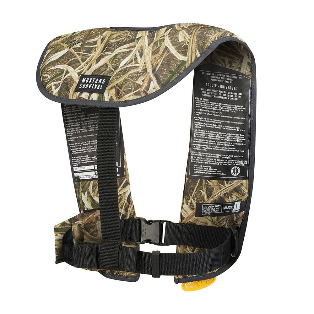 Mustang MIT 100 Convertible Inflatable PFD - Camo [MD2030CM-261-0-202] - Twin Screws Marine Service