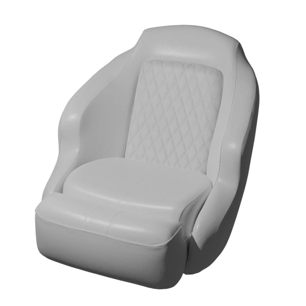 TACO Anclote Diamond Bucket Seat - White [BA1-25WHT] - Twin Screws Marine Service