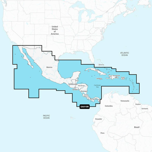 Navionics NASA010R - Central America  Caribbean - Navionics+ [010-C1459-30] - Twin Screws Marine Service