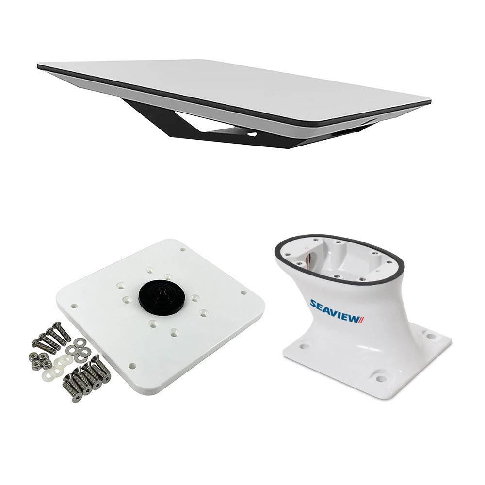 KVH Starlink Flat Panel Kit w/5" Seaview Pedestal Mount  ADASTLKA Starlink Top Plate [72-1048-SV5] - Twin Screws Marine Service