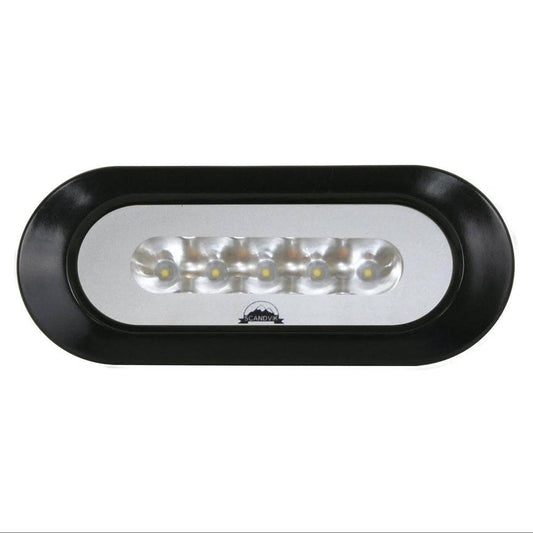 Scandvik Flush Mount Spreader Light - Black [41356P] - Twin Screws Marine Service