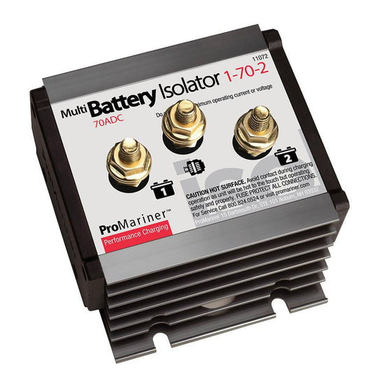 ProMariner Battery Isolator - 1 Alternator - 2 Battery - 70 AMP [11072] - Twin Screws Marine Service