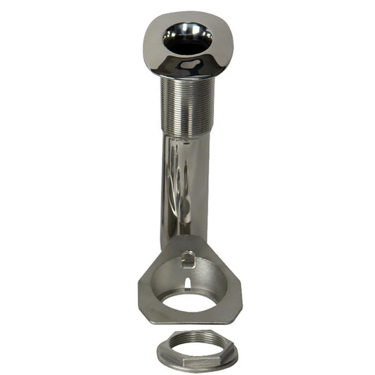 C.E. Smith 80 Series Screwless Flush Mount Rod Holder - 15 Degree - Stainless Steel - Cast Bottom - Black Liner [53687C] - Twin Screws Marine Service