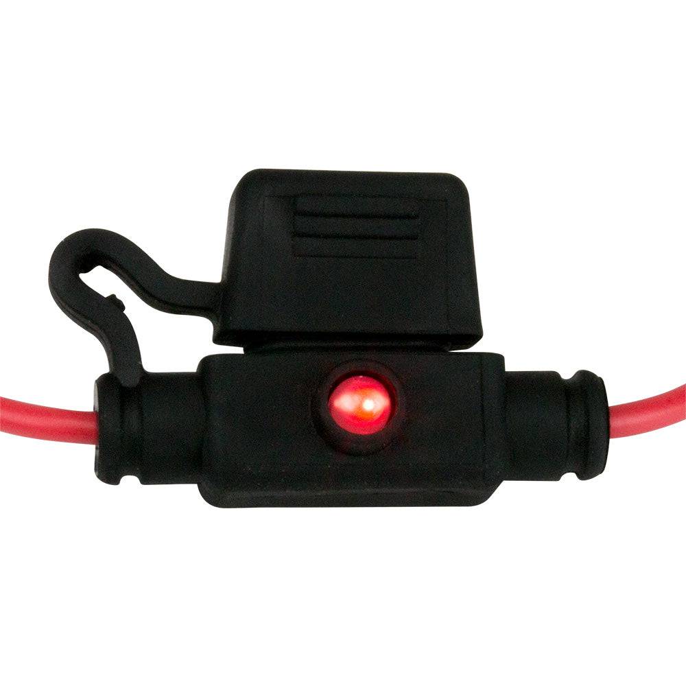 Sea-Dog ATM Mini Style Inline LED Fuse Holder - Up to 30A [445097-1] - Twin Screws Marine Service