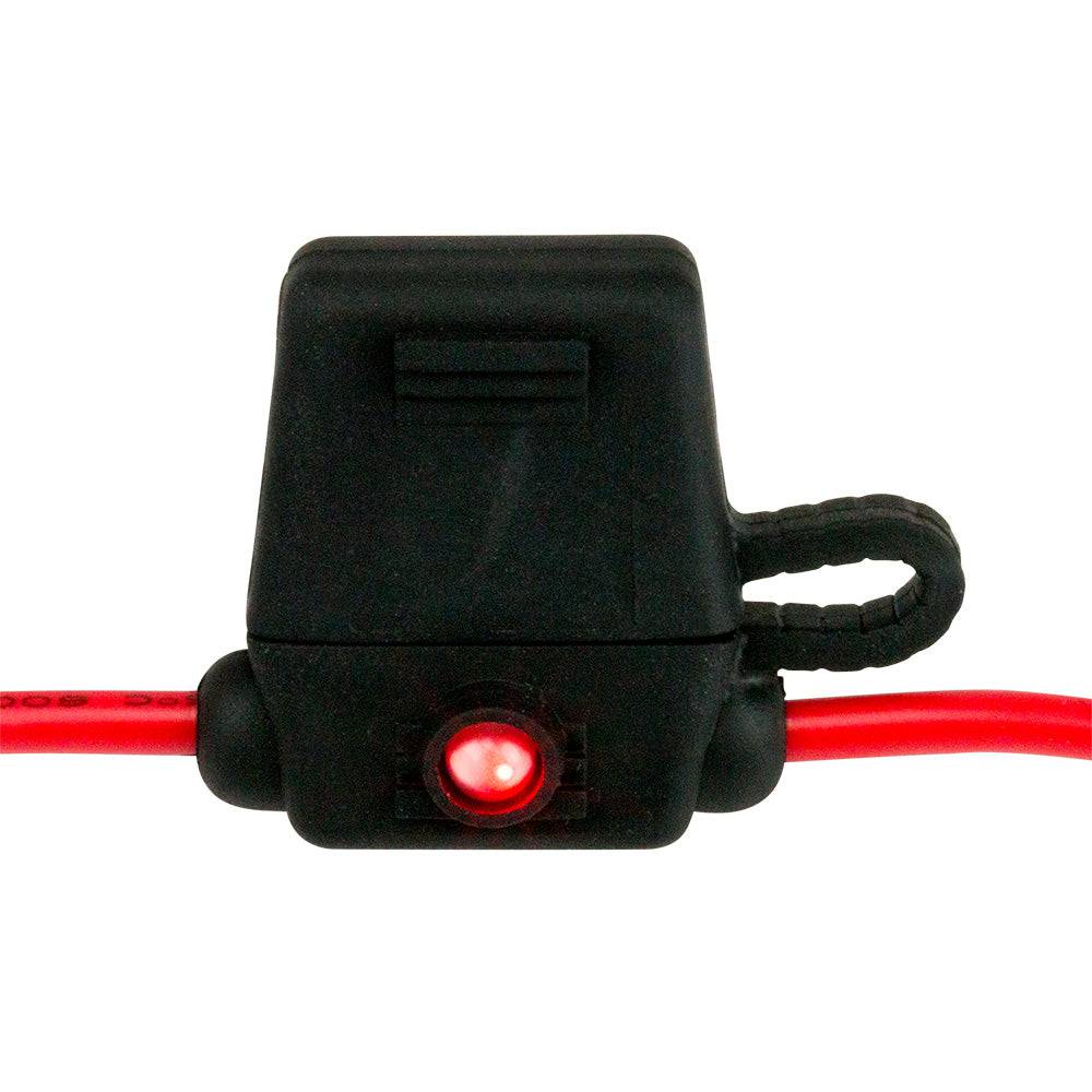Sea-Dog ATO/ATC Style Inline LED Fuse Holder - Up to 30A [445197-1] - Twin Screws Marine Service