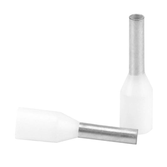 Pacer White 18-20 AWG Wire Ferrule - 6mm Length - 25 Pack [TFRL20-6MM-25] - Twin Screws Marine Service