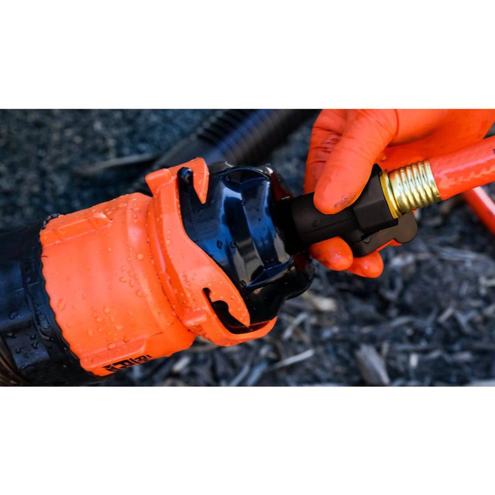 Camco RhinoFlex 10 Clean Out Hose w/Rinser Cap - 5/8" Internal Diameter [22999] - Twin Screws Marine Service