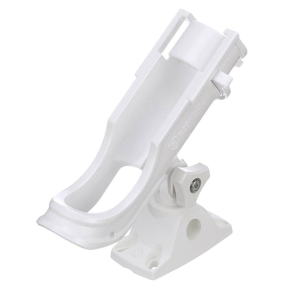 Attwood Heavy-Duty Adjustable Rod Holder w/Combo Mount - White [5009W4] - Twin Screws Marine Service