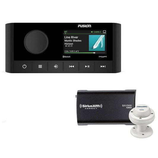 Fusion MS-RA210 2-Zone USB Stereo w/SiriusXM SXV300 Connect Tuner  Marine/RV Antenna [010-02250-00/SXM] - Twin Screws Marine Service