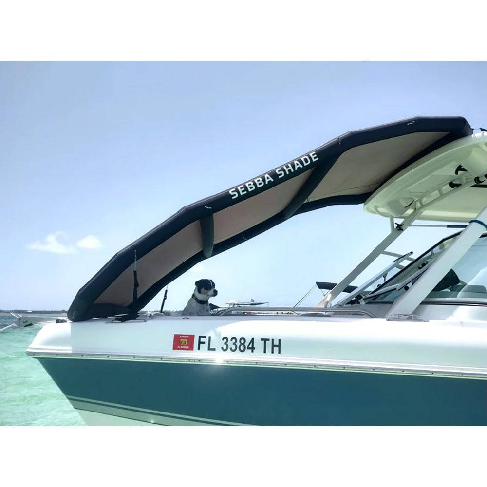 Sebba Shade 8 x 12 ft. Seafoam Sun Shade f/Boats 26'+ [SS8X12SFM] - Twin Screws Marine Service