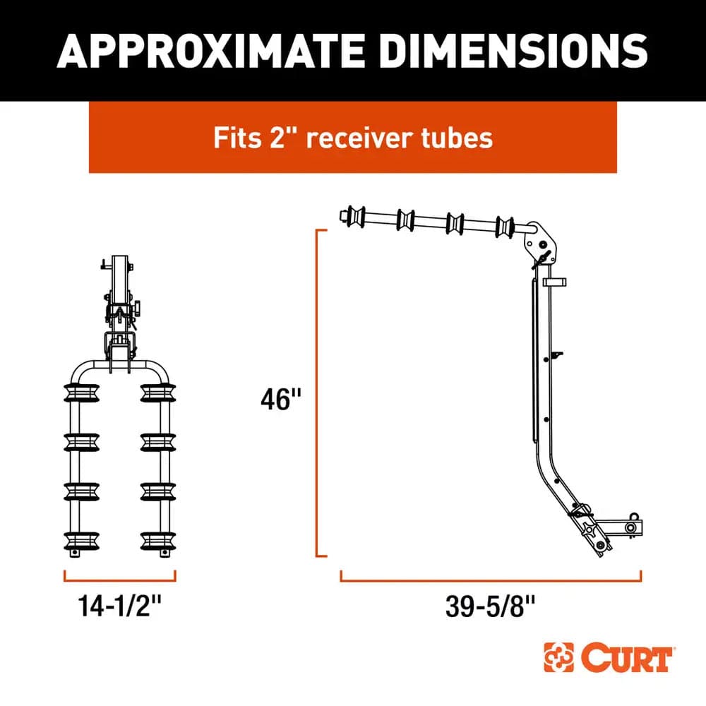 CURT ActiveLink SE Series Bike Rack - 4 Bikes Up to 180 lbs [18411] - Twin Screws Marine Service