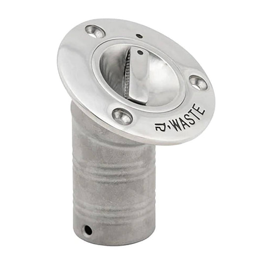 Whitecap 30 EPA Pull-Up Deck Fill Angled 1-1/2" (Waste) [6126AEPA] - Twin Screws Marine Service