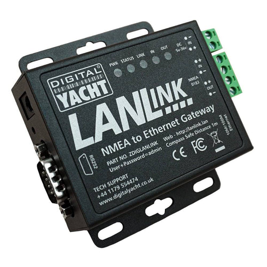 Digital Yacht LANLink NMEA 0183 To Ethernet Gateway [ZDIGLANLINK] - Twin Screws Marine Service