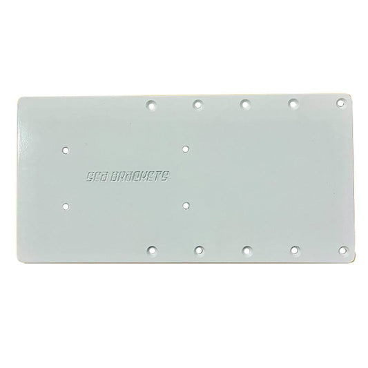 Sea Brackets 14" Straight Trolling Motor Plate f/Garmin's Kraken [SEA2312] - Twin Screws Marine Service