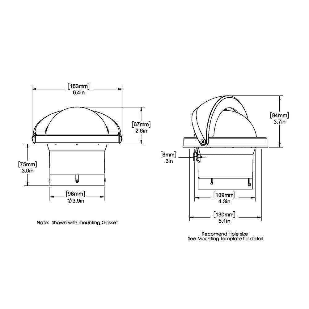 Ritchie SS-2000 SuperSport Compass - Flush Mount - Black [SS-2000] - Twin Screws Marine Service