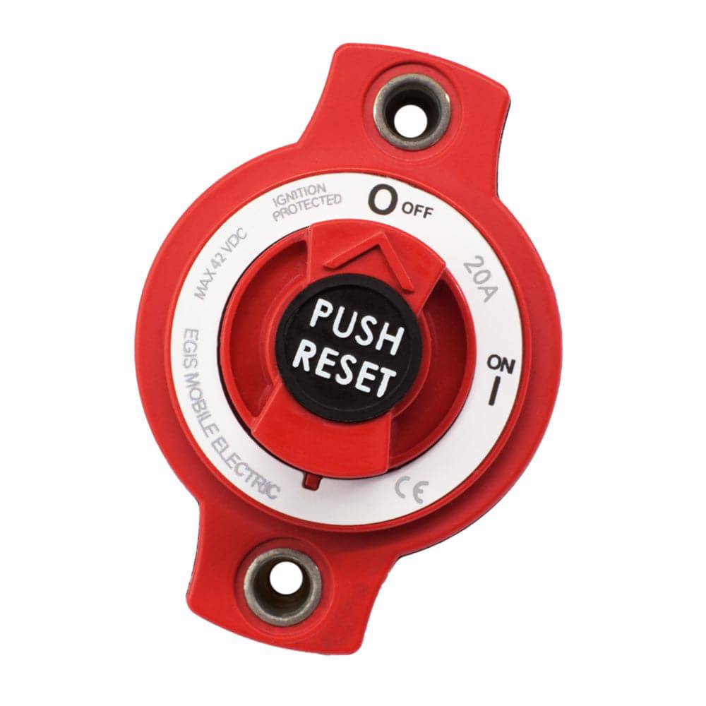 Egis 20A Panel Mount Mini Circuit Breaker [4701-20] - Twin Screws Marine Service