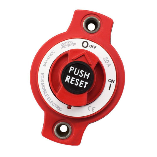 Egis 20A Panel Mount Mini Circuit Breaker [4701-20] - Twin Screws Marine Service