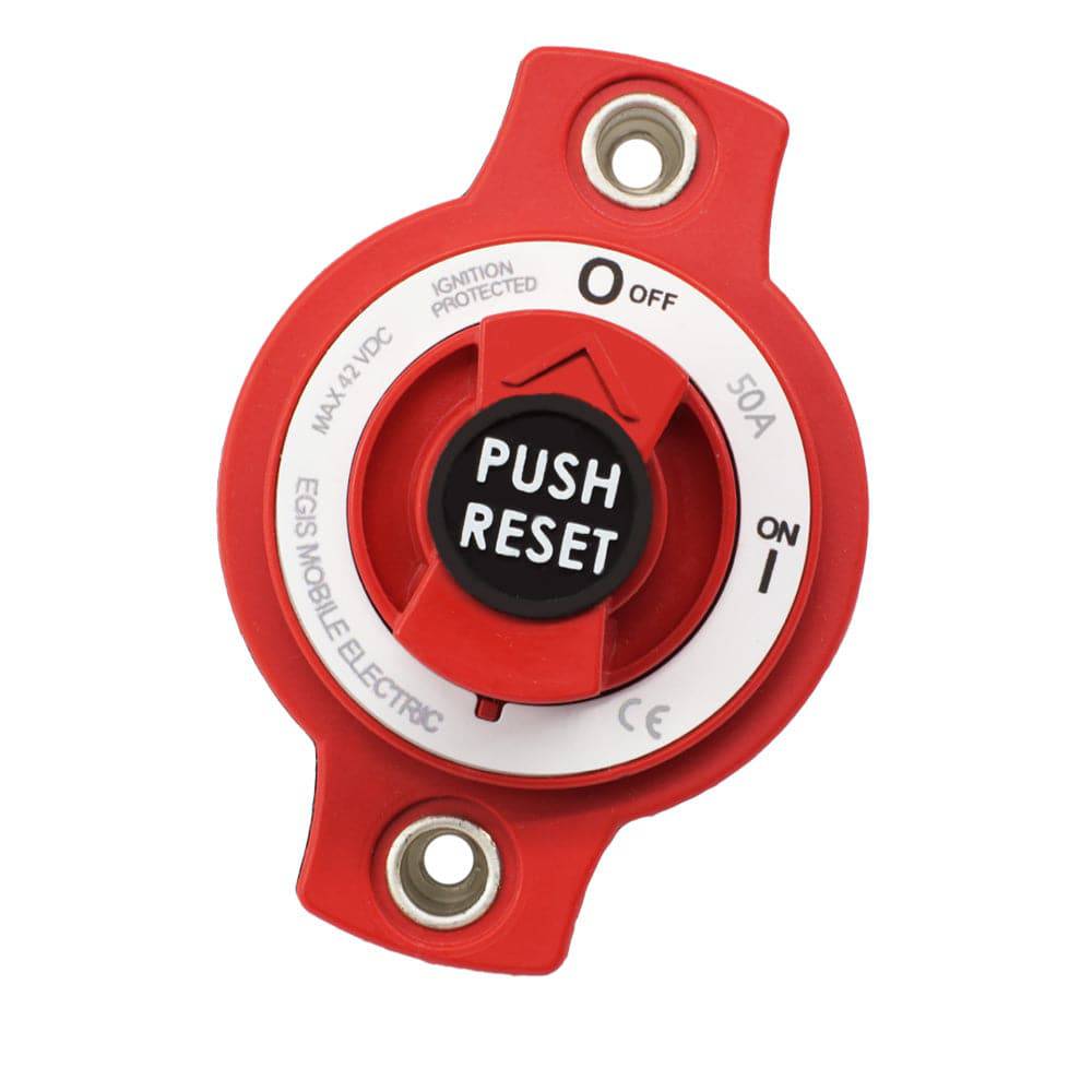 Egis 50A Panel Mount Mini Circuit Breaker [4701-50] - Twin Screws Marine Service