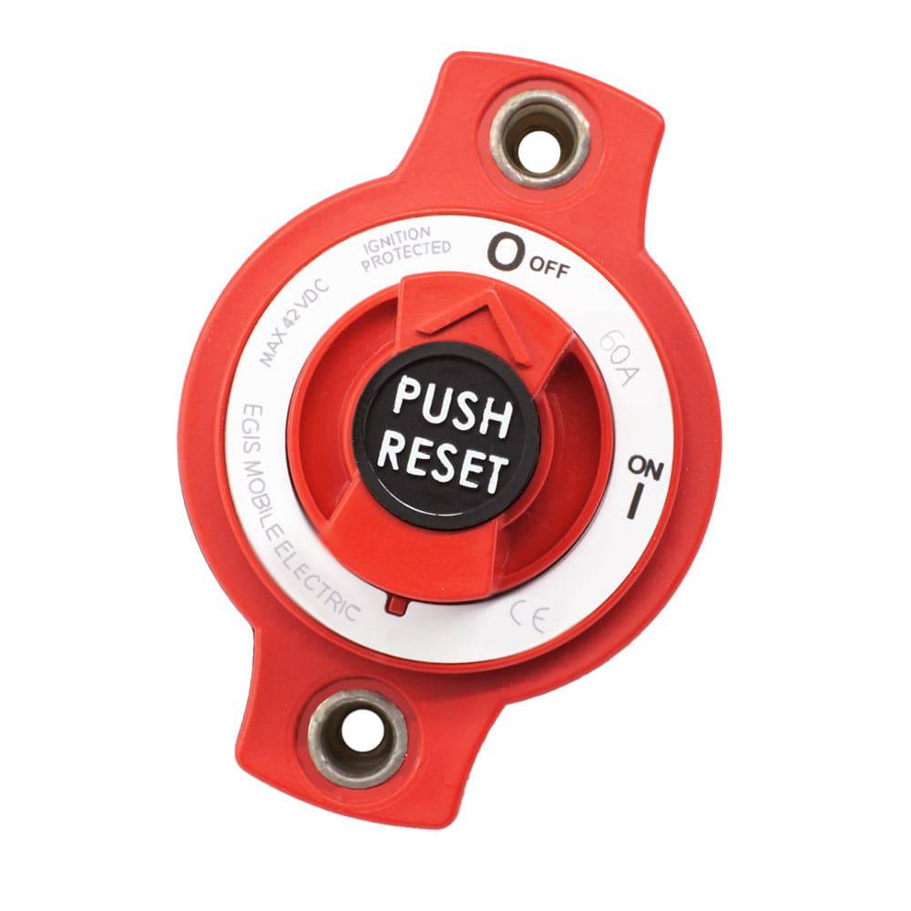 Egis 60A Panel Mount Mini Circuit Breaker [4701-60] - Twin Screws Marine Service