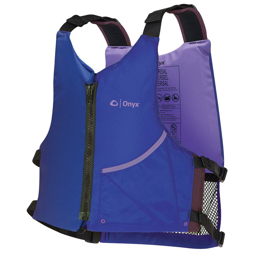 Onyx Universal Paddle PFD Life Jacket - Adult - Blue/Purple [121900-600-004-24] - Twin Screws Marine Service