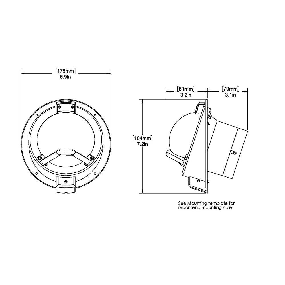 Ritchie BN-202 Navigator Compass - Bulkhead Mount - Black [BN-202] - Twin Screws Marine Service