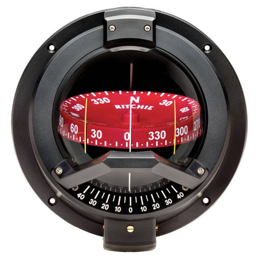 Ritchie BN-202 Navigator Compass - Bulkhead Mount - Black [BN-202] - Twin Screws Marine Service