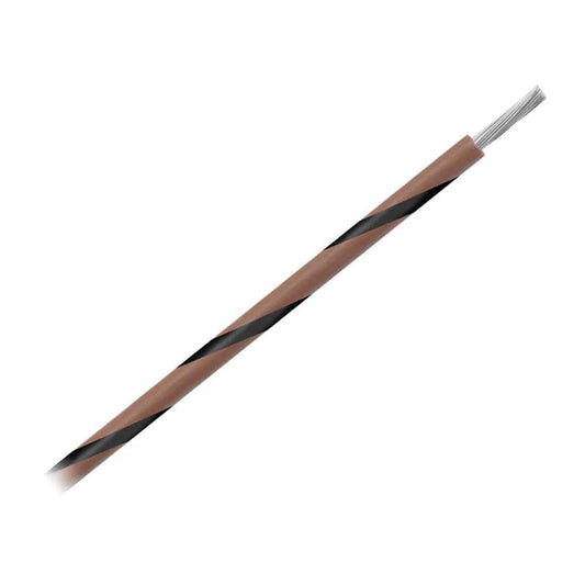 Pacer 14 AWG Gauge Striped Marine Wire 1000' Spool - Brown w/Black Stripe [WUL14BR-0-1000] - Twin Screws Marine Service