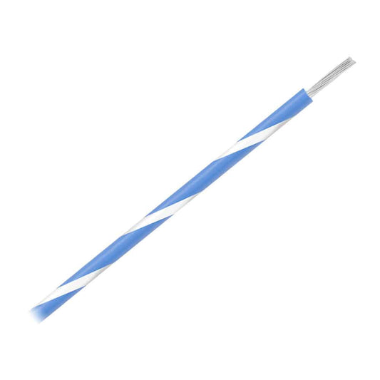 Pacer 16 AWG Gauge Striped Marine Wire 500' Spool - Blue w/White Stripe [WUL16BL-9-500] - Twin Screws Marine Service