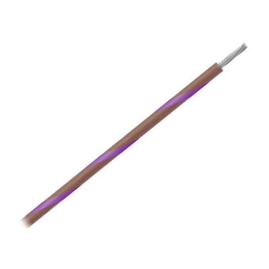 Pacer 16 AWG Gauge Striped Marine Wire 500' Spool - Brown w/Violet Stripe [WUL16BR-7-500] - Twin Screws Marine Service