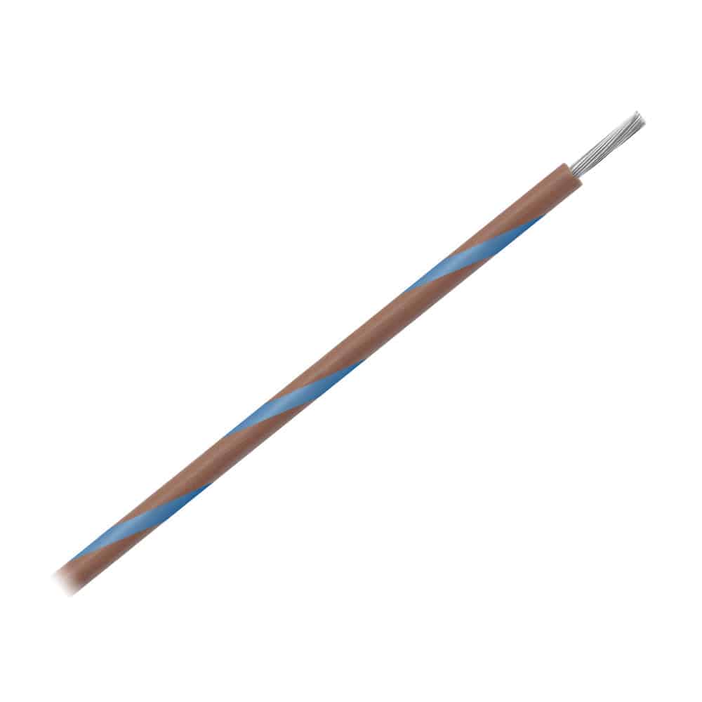 Pacer 16 AWG Gauge Striped Marine Wire 500' Spool - Brown w/Blue Stripe [WUL16BR-6-500] - Twin Screws Marine Service