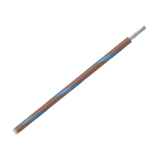 Pacer 16 AWG Gauge Striped Marine Wire 500' Spool - Brown w/Blue Stripe [WUL16BR-6-500] - Twin Screws Marine Service