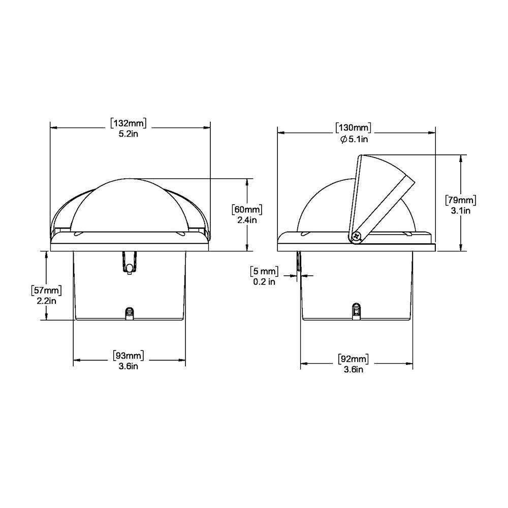 Ritchie HF-742 Helmsman Compass - Flush Mount - Black [HF-742] - Twin Screws Marine Service