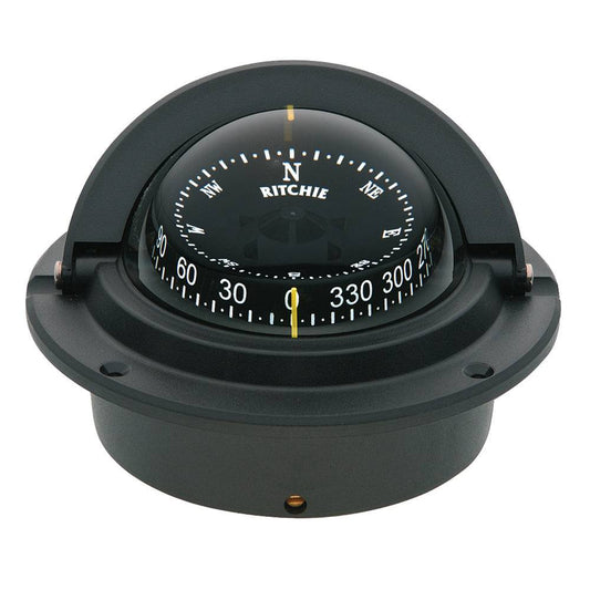 Ritchie F-83 Voyager Compass - Flush Mount - Black [F-83] - Twin Screws Marine Service