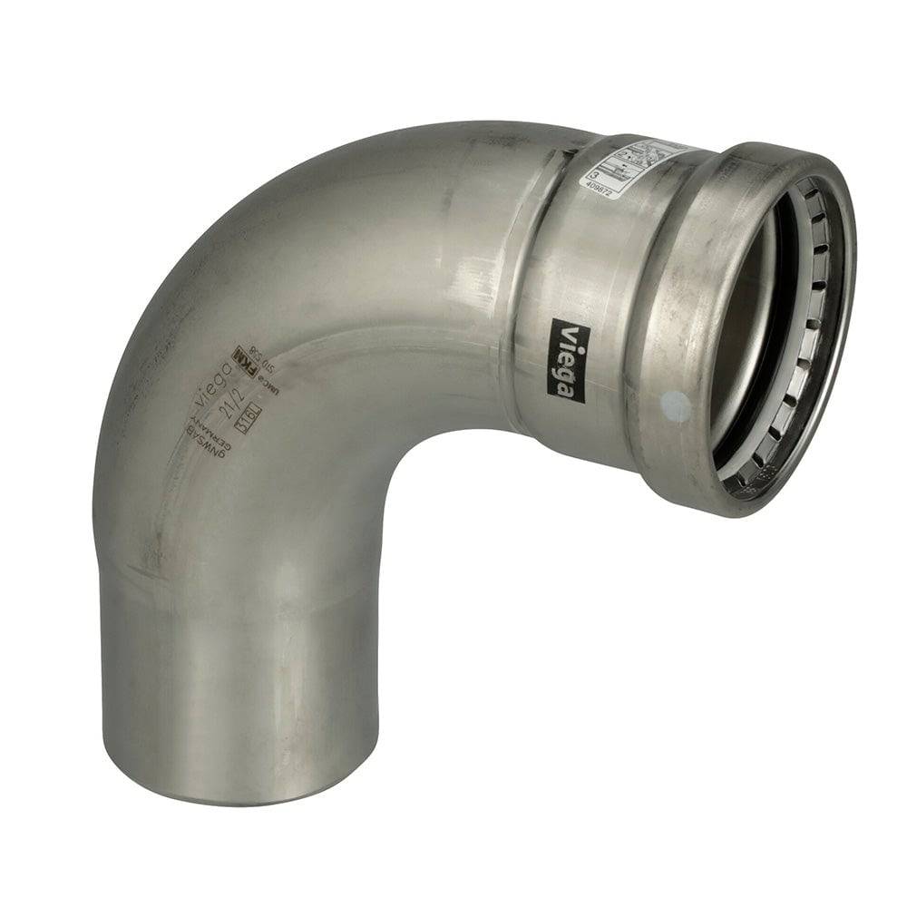 Viega MegaPress 316 FKM 2-1/2" 90 Degree Street Elbow [98390] - Twin Screws Marine Service