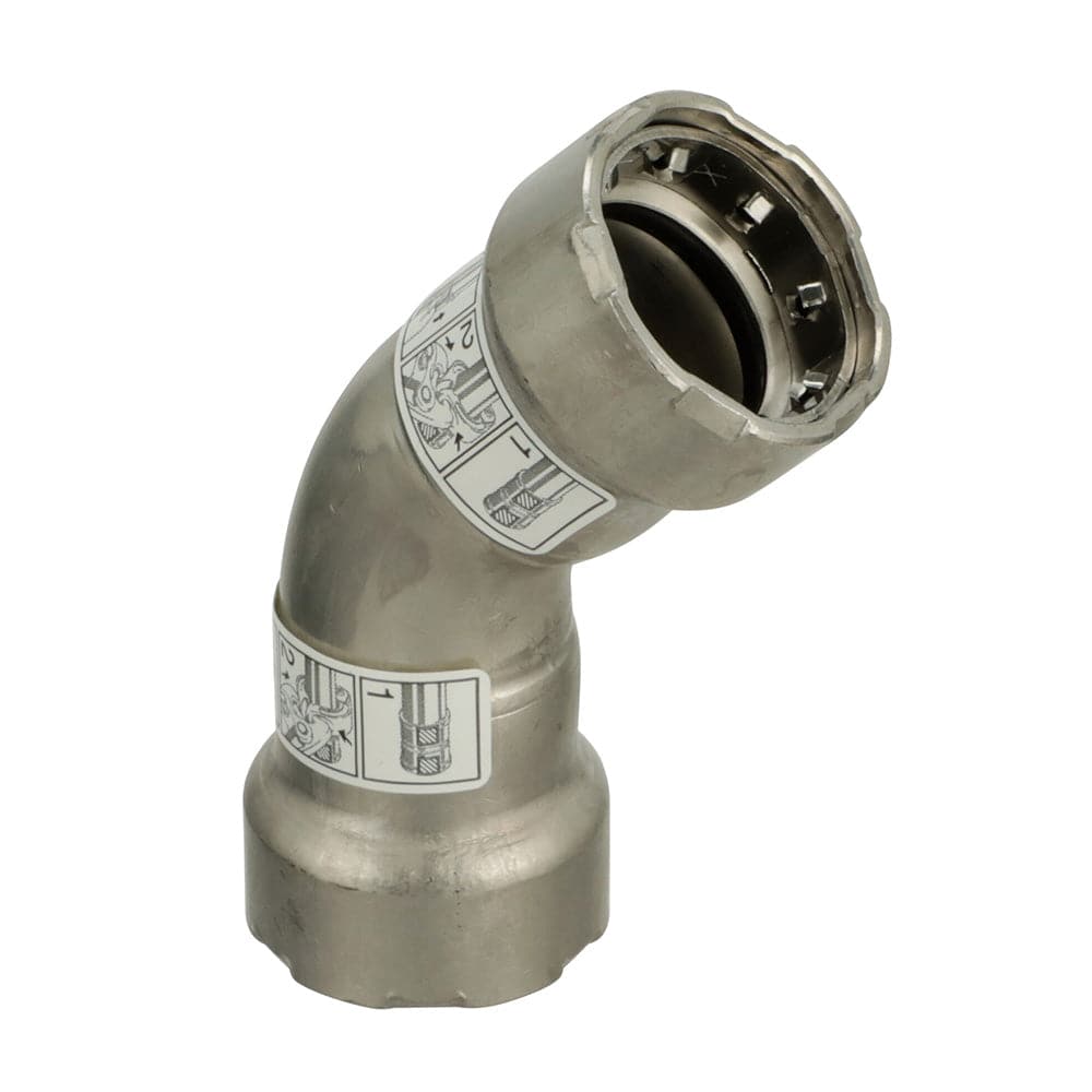 Viega MegaPress 316 FKM 1-1/4" 45 Degree Elbow [91770] - Twin Screws Marine Service