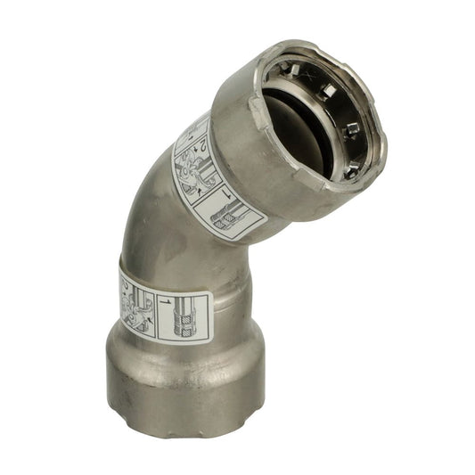 Viega MegaPress 316 FKM 1-1/4" 45 Degree Elbow [91770] - Twin Screws Marine Service