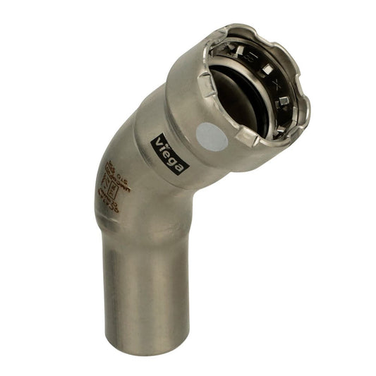 Viega MegaPress 316 FKM 1/2" 45 Degree Street Elbow [91785] - Twin Screws Marine Service