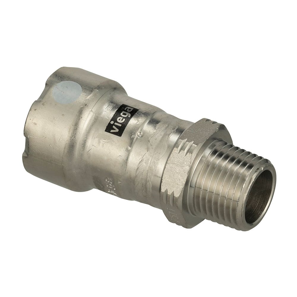 Viega MegaPress 316 FKM MPT Adapter - 1/2" x 1/2" (MPT) [91205] - Twin Screws Marine Service