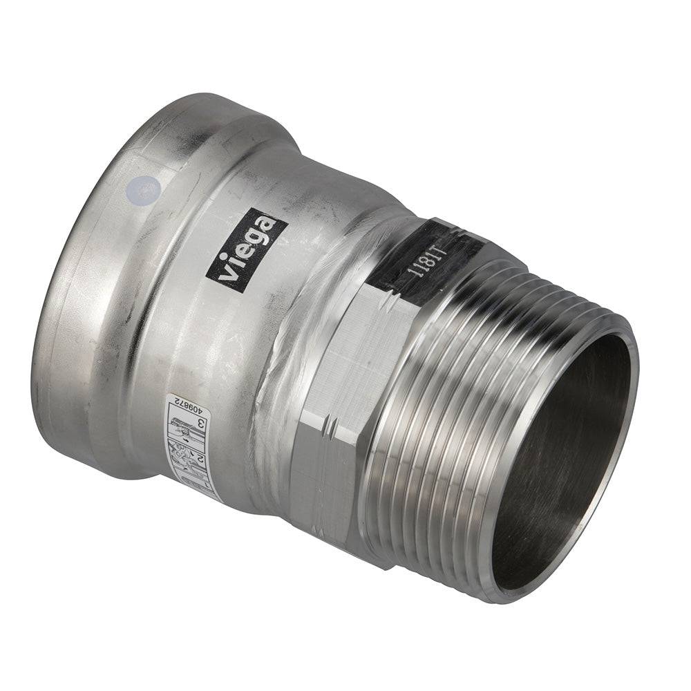 Viega MegaPress 316 FKM MPT Adapter - 4" x 4" (MPT) [98310] - Twin Screws Marine Service