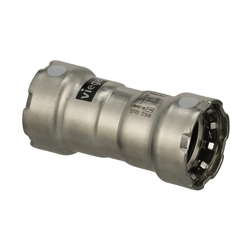 Viega MegaPress 316 FKM 1/2" Coupling w/Stop [91100] - Twin Screws Marine Service