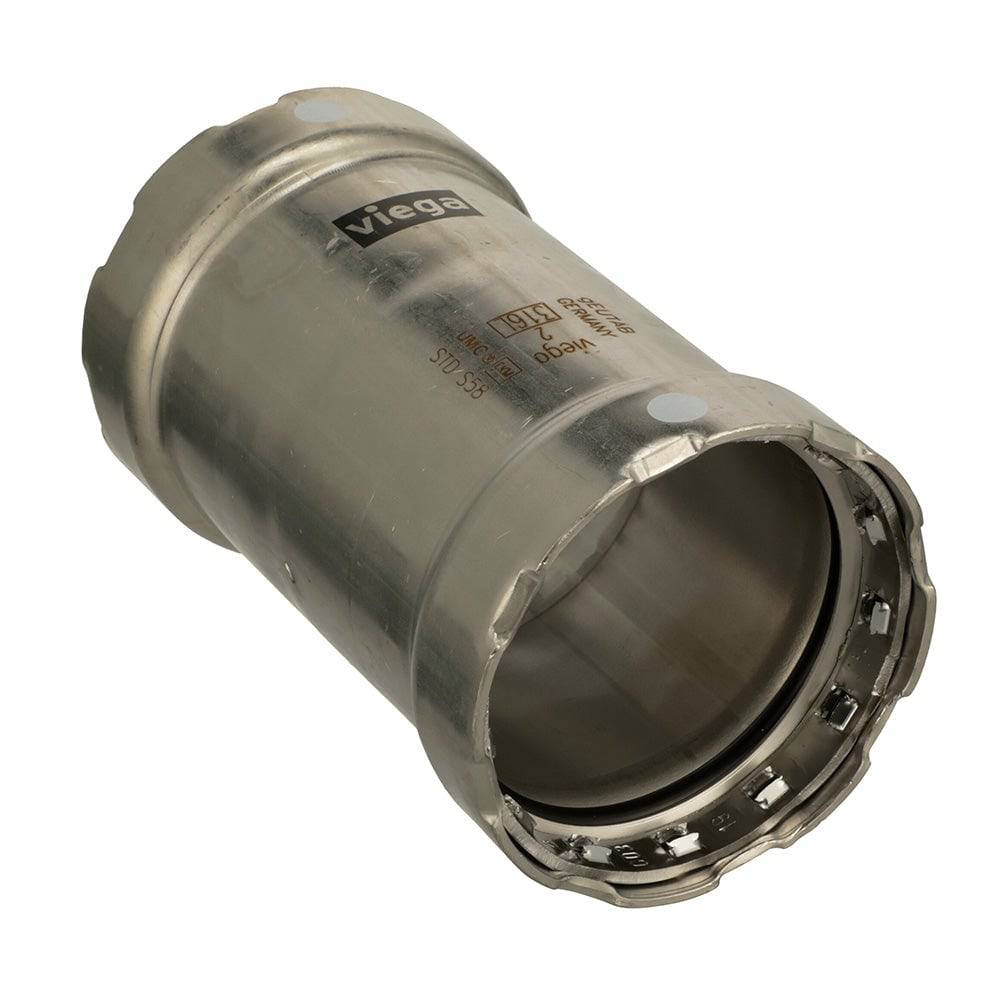 Viega MegaPress 316 FKM 1-1/2" Slip Coupling w/o Stop [91310] - Twin Screws Marine Service