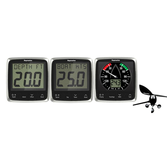 Raymarine i50/i60 Wind, Speed, Depth System Pack w/Transducers [T70584] - Twin Screws Marine Service