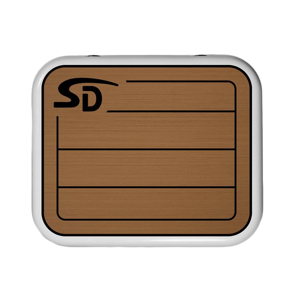 SeaDek YETI Roadie 24 Teak Cooler Pad - 6mm - Mocha/Black [53637-80093] - Twin Screws Marine Service