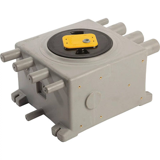 Whale Grey Waste Tank - 8 Liter - 2.1 Gallons - 1 Sensor [GT0810B] - Twin Screws Marine Service