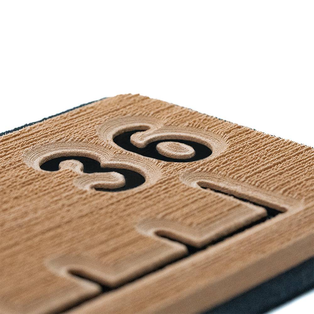 SeaDek 36 Routed Ruler - 6mm - Brushed Texture - Mocha/Black [53583-80093] - Twin Screws Marine Service