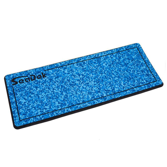 SeaDek 14 x 36" 20mm Dual Density Small Helm Pad w/SeaDek Logo - Brushed Texture - Aqua Camo/Black (355.6mm x 914.4mm x 20mm) [37925-81119] - Twin Screws Marine Service