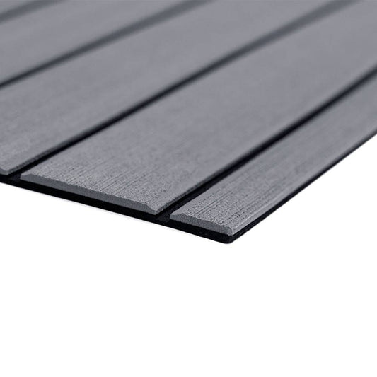 SeaDek 40" x 80" 6mm Teak Full Sheet - Brushed Texture - Storm Grey/Black (1016mm x 2032mm x 6mm) [32279-80066] - Twin Screws Marine Service