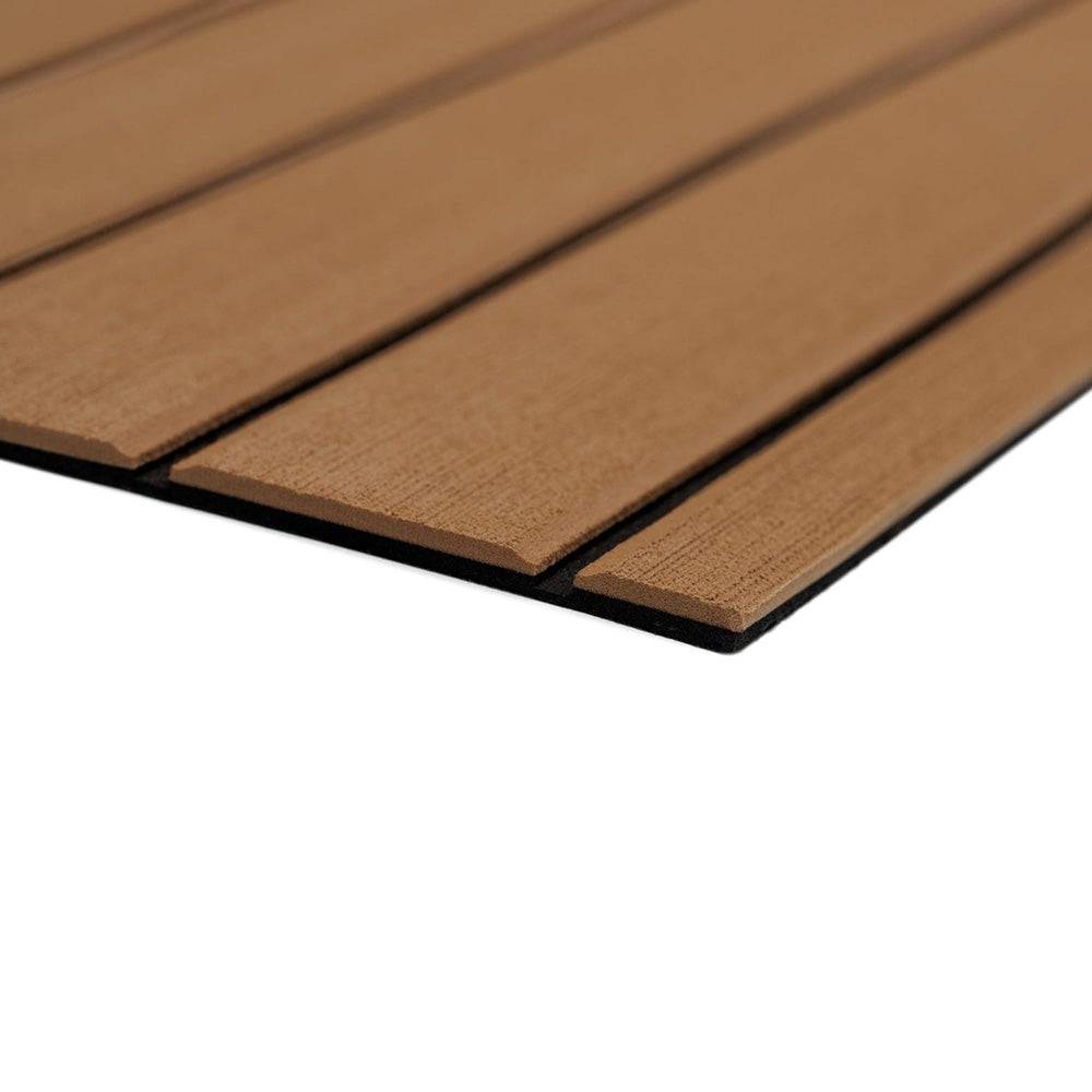 SeaDek 40" x 80" 6mm Teak Full Sheet - Brushed Texture - Brown/Black (1016mm x 2032mm x 6mm) [32279-80070] - Twin Screws Marine Service