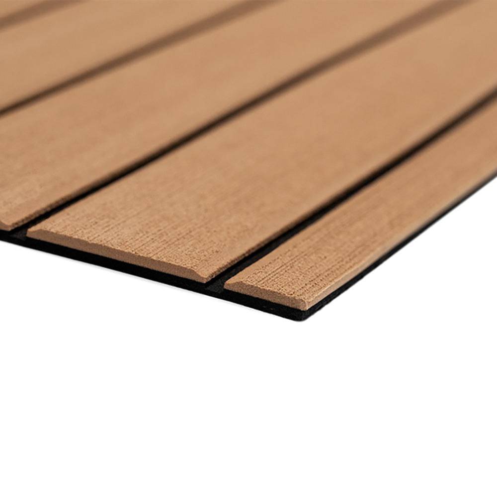 SeaDek 40" x 80" 6mm Teak Full Sheet - Brushed Texture - Mocha/Black (1016mm x 2032mm x 6mm) [32279-80093] - Twin Screws Marine Service