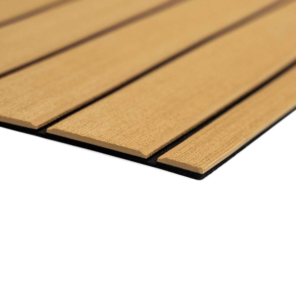 SeaDek 40" x 80" 6mm Teak Full Sheet - Brushed Texture - Camel/Black (1016mm x 2032mm x 6mm) [32279-80105] - Twin Screws Marine Service